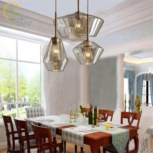 Post-Modern Glass Pendant Lights Nordic Pendant lamps for Bar Coffee Office Personality Hanglamp restaurant For Home Lighting