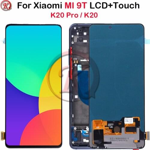 6.39'' Screen For XiaoMi Mi 9T LCD Touch Screen Digitizer with frame Assembly for Redmi K20 Pro K20 Mi 9t PRO Display