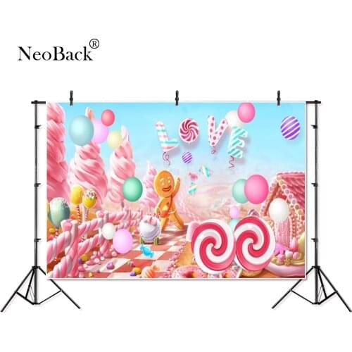 Thin Vinyl candies gingerbread Man love children kids baby Photography Backgrounds professional indoor studio Photo Backdrops