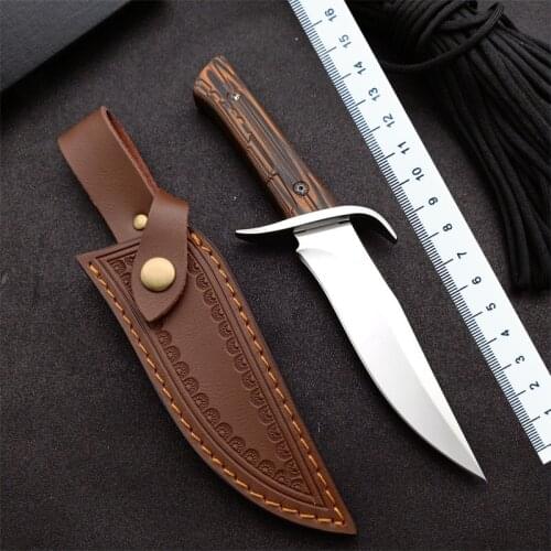 High Quality Outdoor Tactical Military Bushcraft Knife Camping D2 Blade G10 Handle Survival Combat Utility Defense Tool EDC Hunt