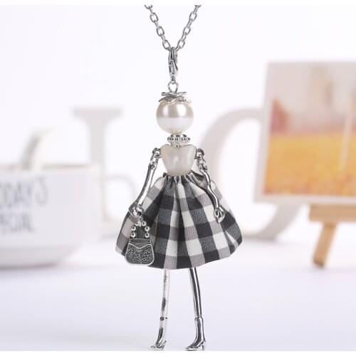 YLWHJJ 2020 new women doll necklaces & pendant girls necklace brand statement hot fashion jewelry Human Resin Necklace