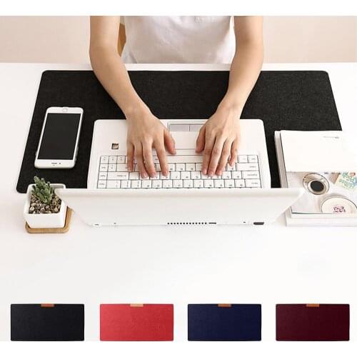 Yuanlin Multifunctional Large Felt Gaming Mouse Pad Office Desk Laptop Keyboard Mat With Circular Holes Computer Peripherals