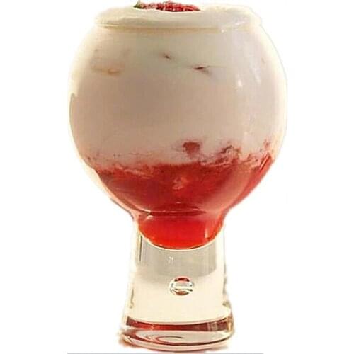 330ML Multi-purpose Juice Soda Whiskey Glass Cup Cocktail Glasses, Kitchen DIY Milkshake Ice Cream Mug Pudding Cups Bar Tools