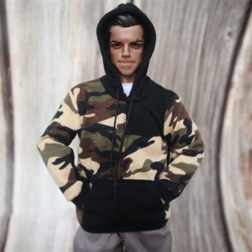 Hot Sales 1/6th Model Trendy Fashion Sweater Hip-hop Style hoodie Stitching For Mostly 12 Inch Doll Accessories
