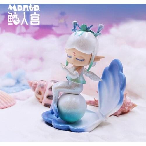 Shark Palace Blind Box Manta Zodiac Tai Sui Manta Tang Meng Street Mermaid Cute Girl Day Gift Decoration Doll desk fairy tail