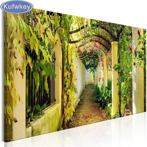 5D DIY Diamond Painting Full Square/round Garden Art Green Plant Embroidery Sale Picture Rhinestone Diamond Mosaic Home Decor