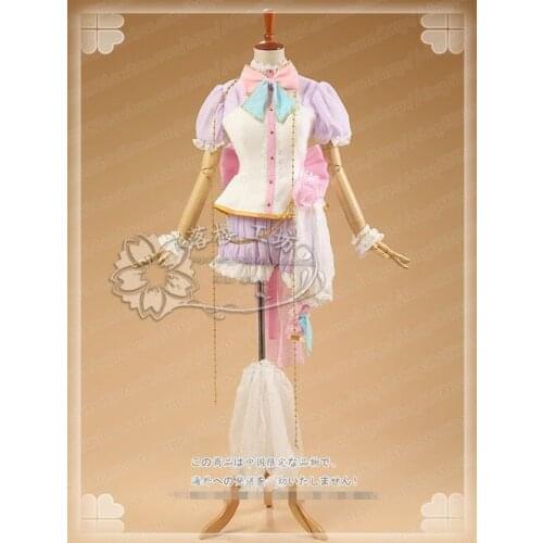 Anime! Love Live Hoshizora Rin White Valentines Day Angle Awaken Dress Cosplay Costume Custom-made Size Free Shipping