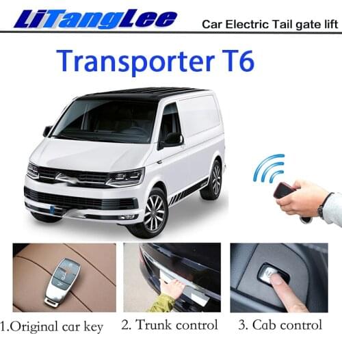 LiTangLee Car Electric Tail Gate Lift Trunk Rear Door Assist System For Volkswagen Transporter T6 2016~2020 key Remote Control