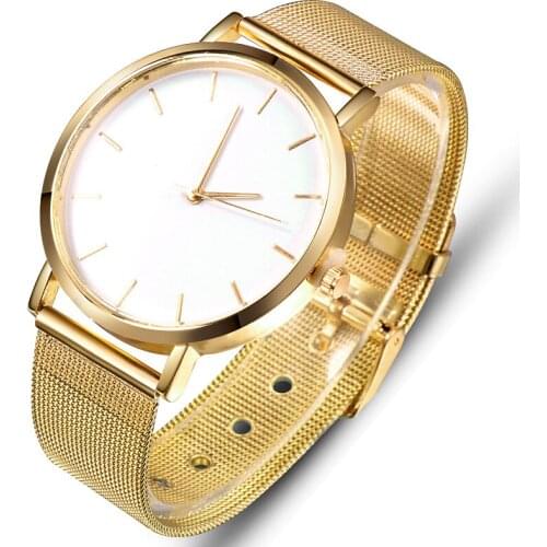 Luxury Gold Womens Watch Fashion Casual Quartz Wristwatch Lovers Watches Mesh Belt Clock reloj mujer relogio femino Saati Gift