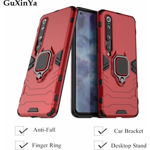 Phone Case For Xiaomi Mi 10 Pro 5G Cases Luxury Armor Magnetic Ring Back Cover For Xiaomi Mi 10 Pro Funda Xiomi Mi 10 Pro Bumper