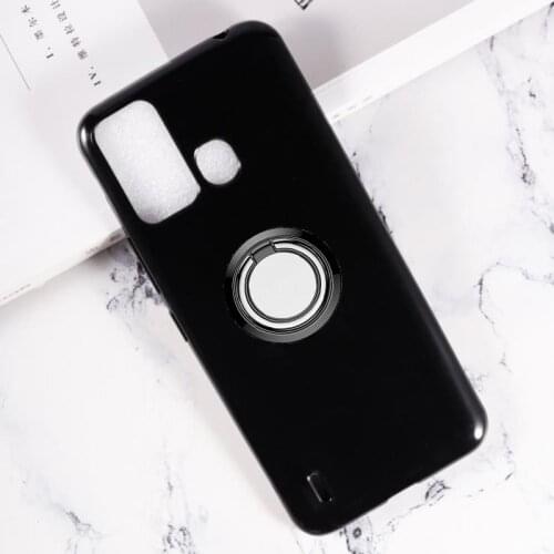 For Itel Vision 1 Pro Vision1 1Pro Vision1Pro Back Ring Holder Bracket Phone Case Smartphone TPU Soft Silicone Cover