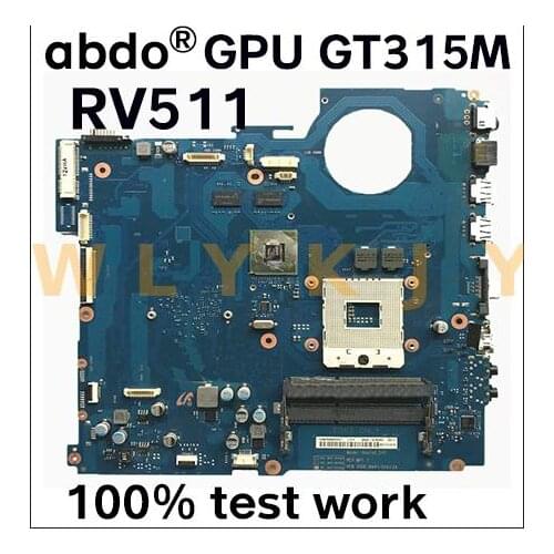For Samsung RV511 RV711 NP-RV511 notebook motherboard BA92-07405A BA92-07405B HM55 GPU GT315M 100% test work