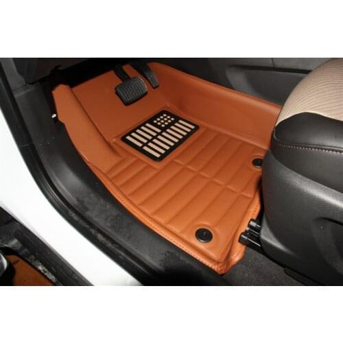 Myfmat new customize waterproof thick durable special mat leather big surrounded car floor mats carpet rugs set leather for golf