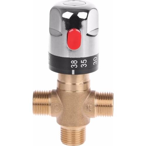 Brass Luxury Thermostatic Mixing Valve Temperature Control Valve for solar water heater valve parts Thermostatic Mixers W315