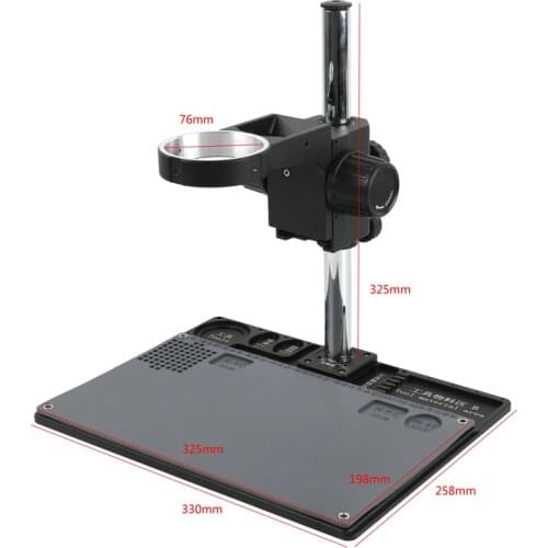 Multifunction Aluminum Alloy BGA Phone Soldering Pad PCB Repair Stereo Microscope + Adjustable Boom Table Working Stand Holder