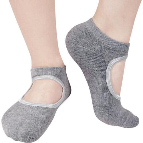 New Fashion Women Ladies AntiSkid Comfortable Wear-resisting Combed Cotton Solid Ballet Socks Black Gray Rose Red