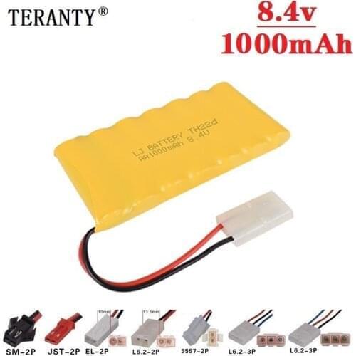 Upgrade 8.4v 1000mah NiCD Battery For Rc Toys Cars Tanks Trucks RC Robots Guns RC Boats AA Ni-CD 8.4v Rechargeable Battery Pack