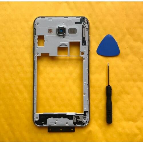 Original Phone Housing Cover For Samsung Galaxy J7 2015 J700 J700F J700H J700M Middle Frame Chassis Cases With Buttons