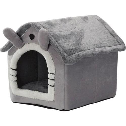 Pet Villa Cat Litter Winter Warm And Windproof Cat Litter Removable And Washable Kennel Semi-enclosed Pet Litter