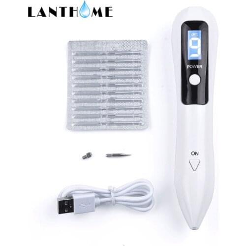 9 Level LCD Plasma Pen Laser Skin Care Tag Mole Dark Spot Tattoo Corns Warts Remove Freckle Removal Beauty Face Body Care Tools