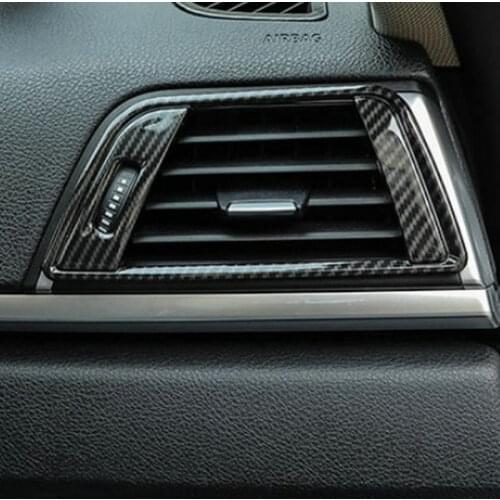2PCS/SET Automobile dashboard side air outlet carbon fiber decorative frame for BMW 3 Series 4 Series 3gt 2013-2017