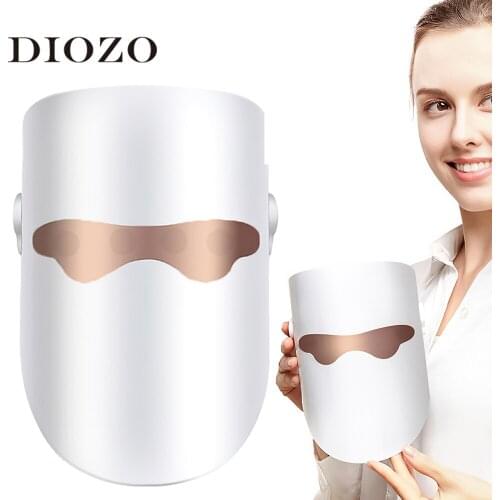 DIOZO 3 Colors Light LED Facial Mask LED Photonic Skin Instrument Skin Rejuvenation Therapy Anti Wrinkle Skin Care Tool