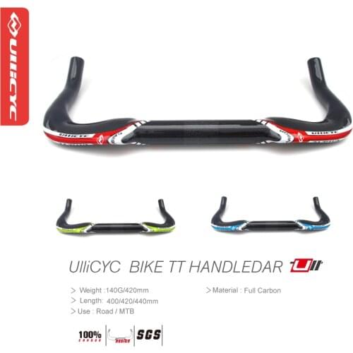 Ullicyc Full Carbon Road Handlebar Rest Bar TT Handlebar Bike Parts Bicycle Cycling Bicycle Accessories 31.8*400/420/440 NJB32