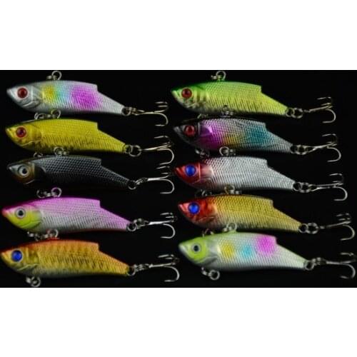 HENGJIA Vibration fishing lures wobblers crankbaits 5.5CM 10G 8#hooks VIB carp fishing bait boat pesca fishing tackles