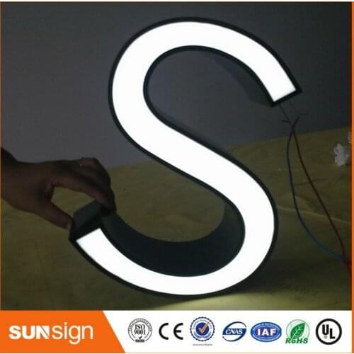 Brand shop Frontlit led logo signage High Luminous Frontlit Acrylic Logo Sign