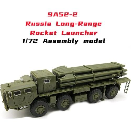 1/72 Russia 9A52-2 Long-range Rocket Launcher Assembly Military Model Plastic Chariot Toy Kids Birthday Gifts
