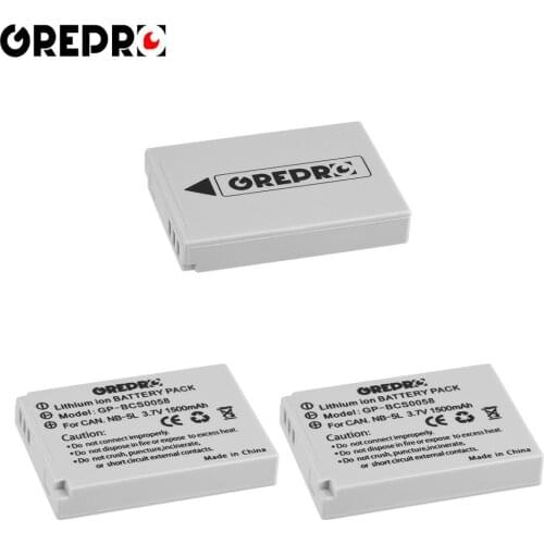 3Pcs 1500mAh NB-5L NB5L NB 5L Battery for Canon PowerShot SX230 SA SX210 SA SX200 SA S100, S110 900 Ti SD790 IS SD950 SD900