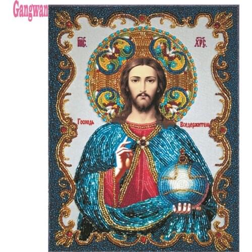 Jesus Christ Diamond mosaic Full square/round drill Mosaic DIY Diamond Painting Cross Stitch Embroidery religion icon Home Decor
