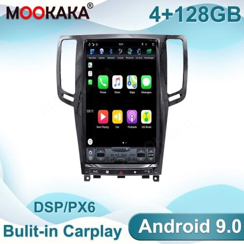 Android 9.0 For Infiniti G25 G37 2007 2008 2009 -2013 Tesla Screen Car Multimedia Stereo Player DSP CARPLAY Radio GPS Navigation