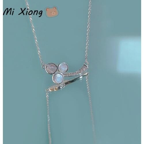Mi Xiong 925 Sterling Silver Necklace for Women Clavicle Chains Pendants Luxury Jewelry Classic Romantic Original New Necklace