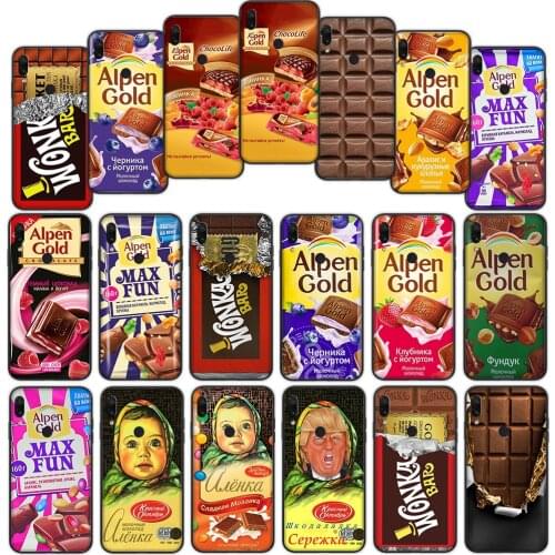 Funny Chocolate Russian Soft Cover Case for Xiaomi Note 11 11I Ultra 10 Lite 10T Poco M3 F3 F2 X3 NFC Pro