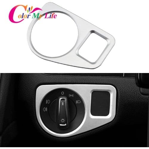 Color My Life Car Headlight Swtich Panel Decoration Cover Trim for Volkswagen VW Golf 7 7.5 MK7 MK7.5 2013 - 2019 Accessories