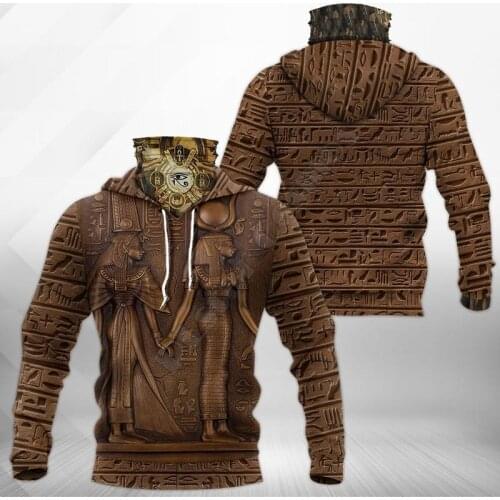 Ancient Egypt 3D Printed Hoodies Harajuku Fashion Sweatshirt Women Men Casual Pullover Hoodie Mask Warm Drop Shipping