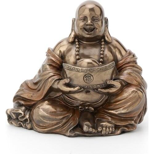 CHINESE STYLE CREATIVE ABSTRACT MAITREYA STATUE LAUGHING BUDDHA ART SCULPTURE RESIN CRAFTS DECORATIONS FOR HOME GIFT R3233