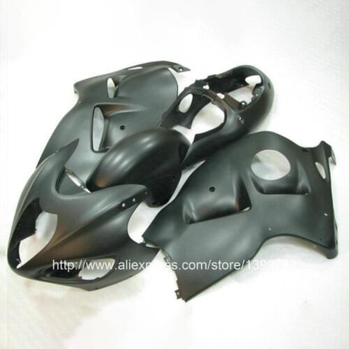 Lowest price fairing body kit for SUZUKI Hayabusa GSX1300R 96-07 all matte black fairings set GSX 1300R 1996-2007 FB43