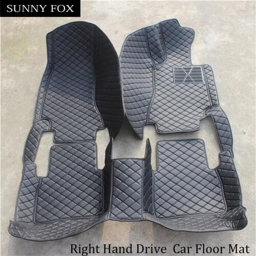Right hand drive / RHD / UK Car floor mats For BMW X3 E83 F25 PVC Leather car styling rugs carpet all weather waterproof liners