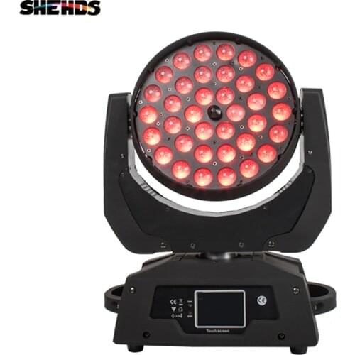 Hot Sell LED Washing Zoom Moving Head Light 36x12W/15W/18W RGBW Touch Screen Best For DMX Stage Light Professional Stage Light