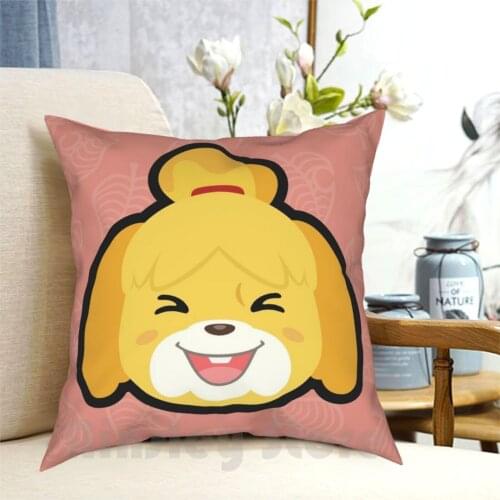 Isabelle Animal Pillow Case Printed Home Soft Throw Pillow Shizue Isabelle Dog Animal New Leaf Acnl Happy Home Designer