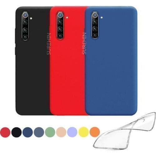 SUREHIN soft case for OPPO REALME 6 PRO cover black pink green purple coque transparent silicone cover for OPPO realme 6 case 5G