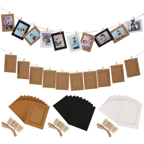 10Pcs/Set Hanging Photo Frame Birthday Party Booth Home Decor Photography Props Set