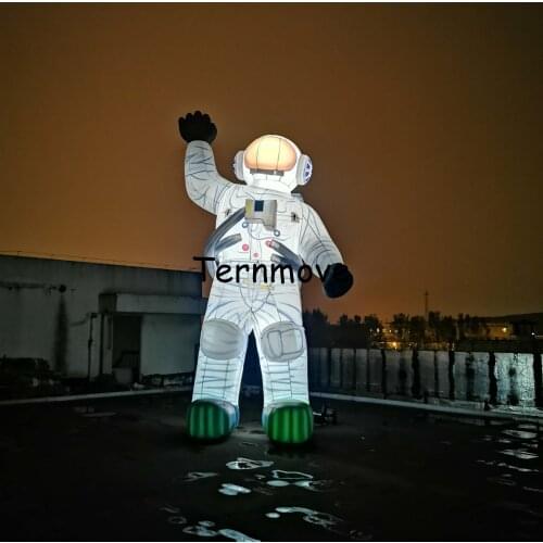 Inflatable astronaut shape santa for Christmas decoration with LED lighting balloons toys Giant inflatable astronaut cartoon