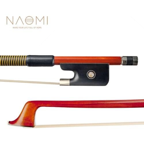 NAOMI 15'' 16'' Viola Bow Pernambuco Bow For Viola Ebony Frog Paris Eye Violin Parts Accessories New