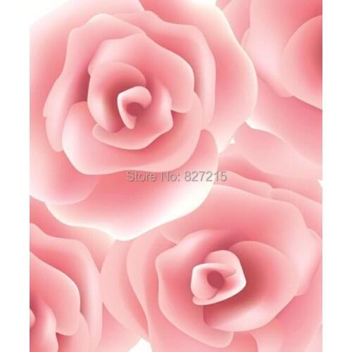 R-2813 Print Stretched Ceiling Films/ Pink Rose background for wall decoration
