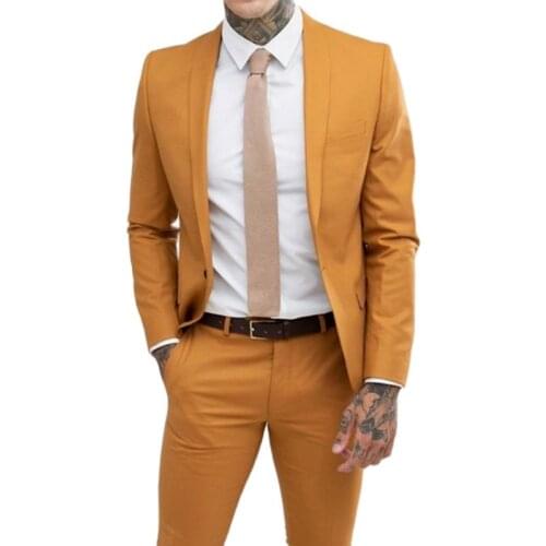 New Groom Wear Wedding Dress Prom Dress Business Suits Dinner Party Suits costume homme mariage luxe Two Pieces(Jacket+Pants)