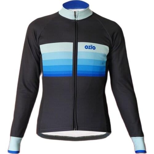OZIO Cycling Jackets Winter Warm Mens Go Pro Team Long Sleeve Jersey Corta Vento Masculino Ciclismo Maillot Bicycle Clothing