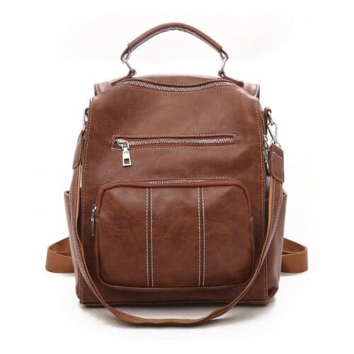 New Large Capacity Women Backpack 2021 Fashion Designer Casual Zipper Bags For Ladies Female Shoulder Bag